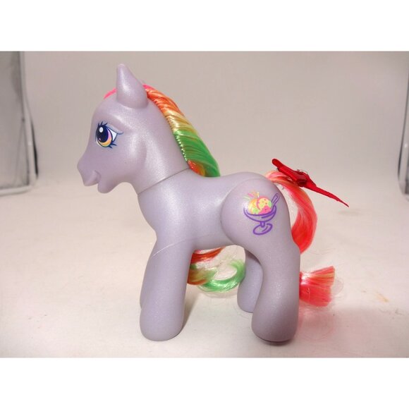 My Little Pony MLP G3 Rainbow Swirl III Poseable Pony Sits & Stands 2006 - Picture 1 of 9